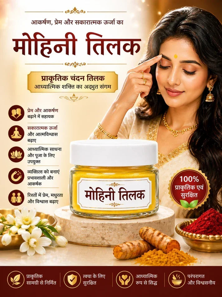 🌺 Mohini Tilak (30 Gram) – Shubh Tilak for Pooja & Positivity 💫 | Buy 1 Get 1 FREE