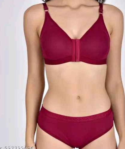Catalog Name:*Stylish Women Lingerie Sets* Top Fabric: Cotton Bottom Fabric: Cotton Net Quantity (N)